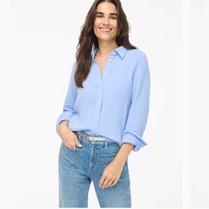 Jcrew Factory double gauze cotton button down shirt size XL